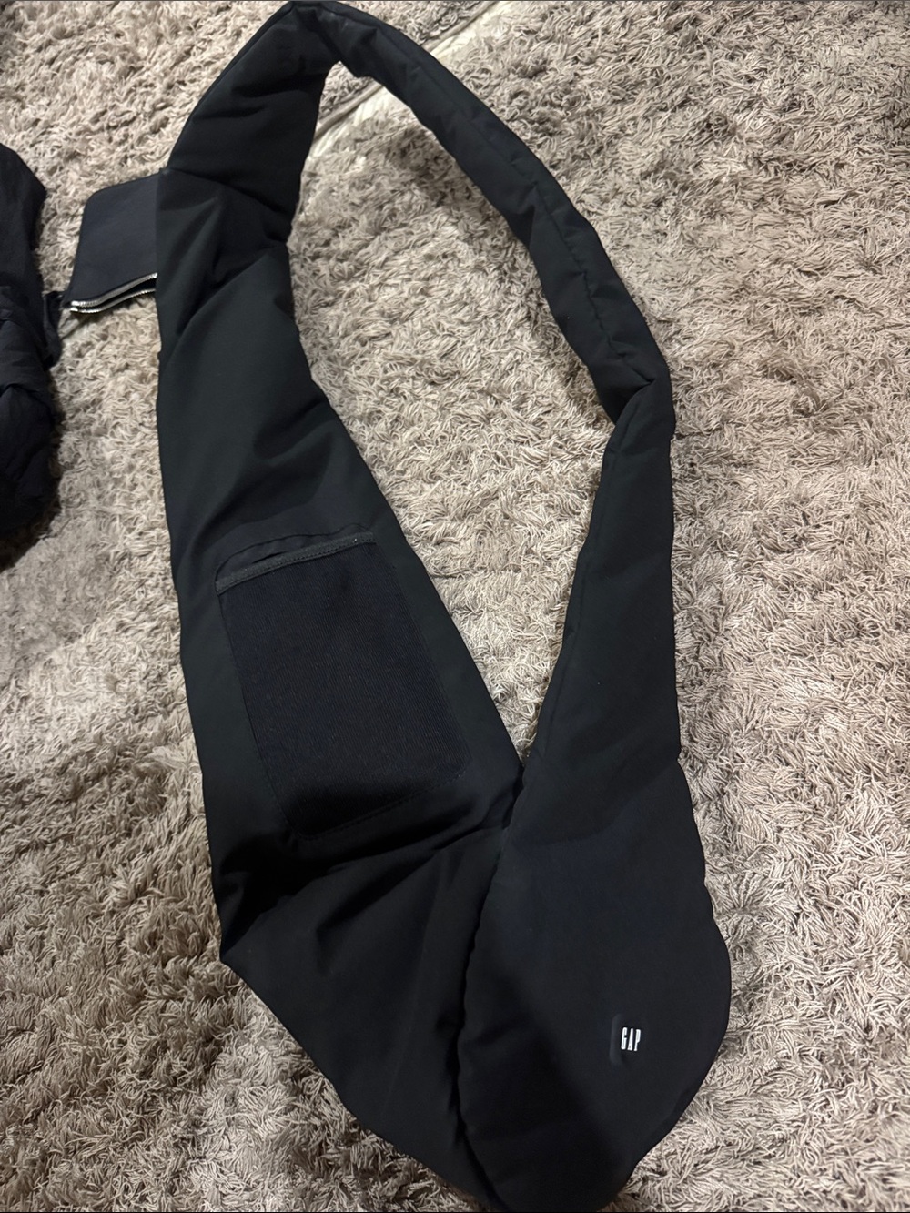 Yeezy GAP Balenciaga Black Men's Sling Crossbody Bag